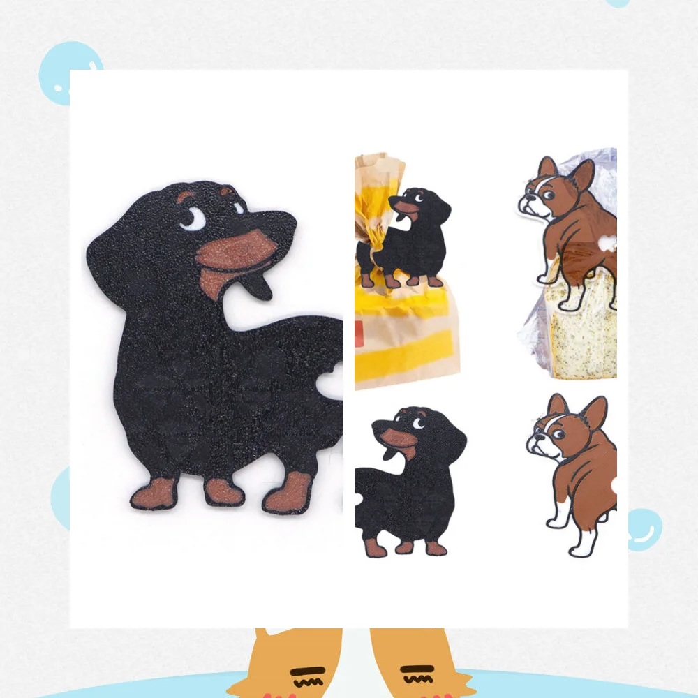 

Dog Butt Bread Clip Snack Bag Clamp French Sausage Shape Cartoon Decor Useful Home Supplies Seal Clip Tool Small Pouch Clip