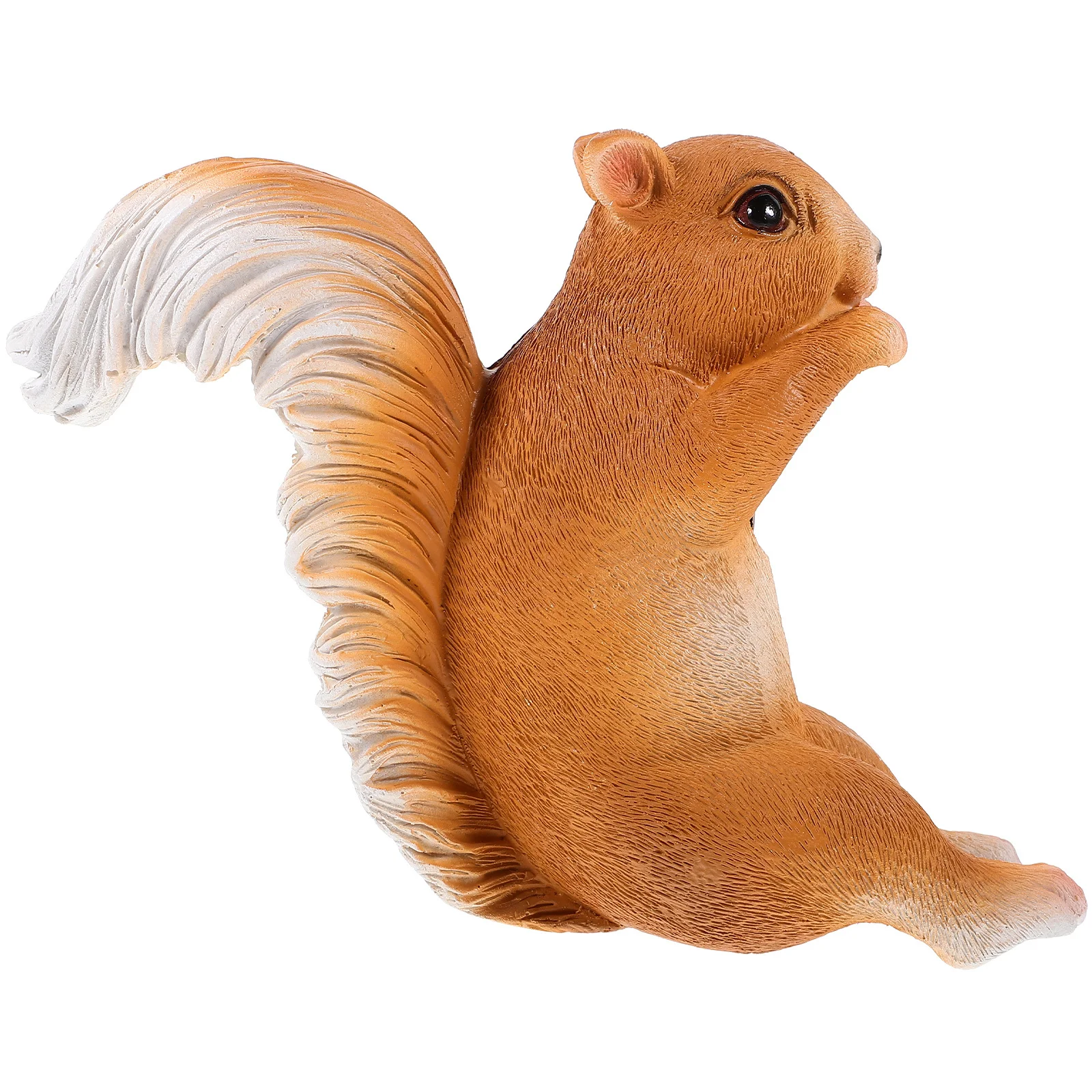 

1Set Resin Simulation Squirrel Decorative Sculpture Compact Size Realistic Wildlife Animal Ornament Desktop Home Decor
