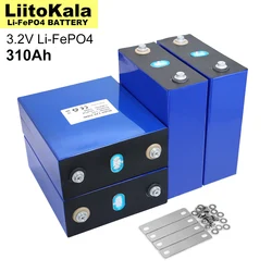 LiitoKala 3.2V 310Ah Lifepo4 Rechargeable Battery Lithium Iron Phosphate for Travel Solar RV Cell 4S 12v 24v Cell Tax Free