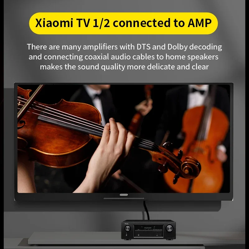 Коаксиальный кабель SPDIF HIFI 3,5 мм 4-полюсный к RCA SPDIF Коаксиальный цифровой аудиокабель Hi-Fi для домашнего кинотеатра для декодера усилителя XiaoMi