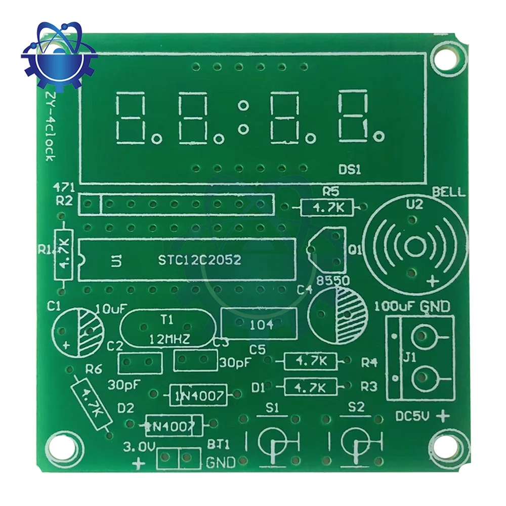 DIY Electronic Clock kit 4 Digital Tube LED time Display DIY soldering Project for Education and DIY Craft for Arduino