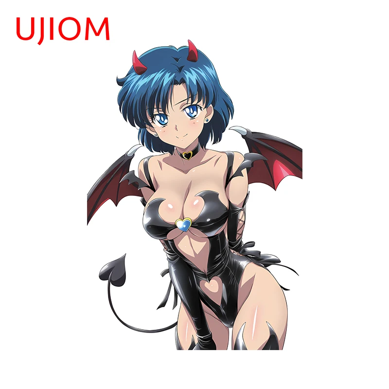 UJIOM Sexy Big Breasts Devil Girl Wall Sticker Trendy Creative Eye Catching Graphics Decal Waterproof Wallpaper Home Decor