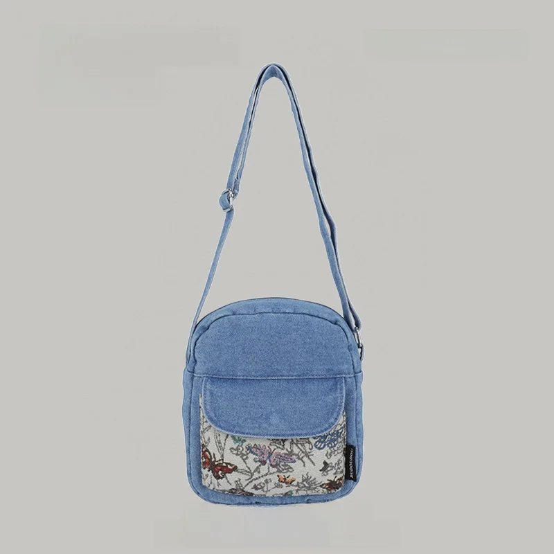 

ex Casual Crossbody Phone Bag Faionable oulder Bag Lightweight Leisure Handbag for Men And Women Trendy Color Blo