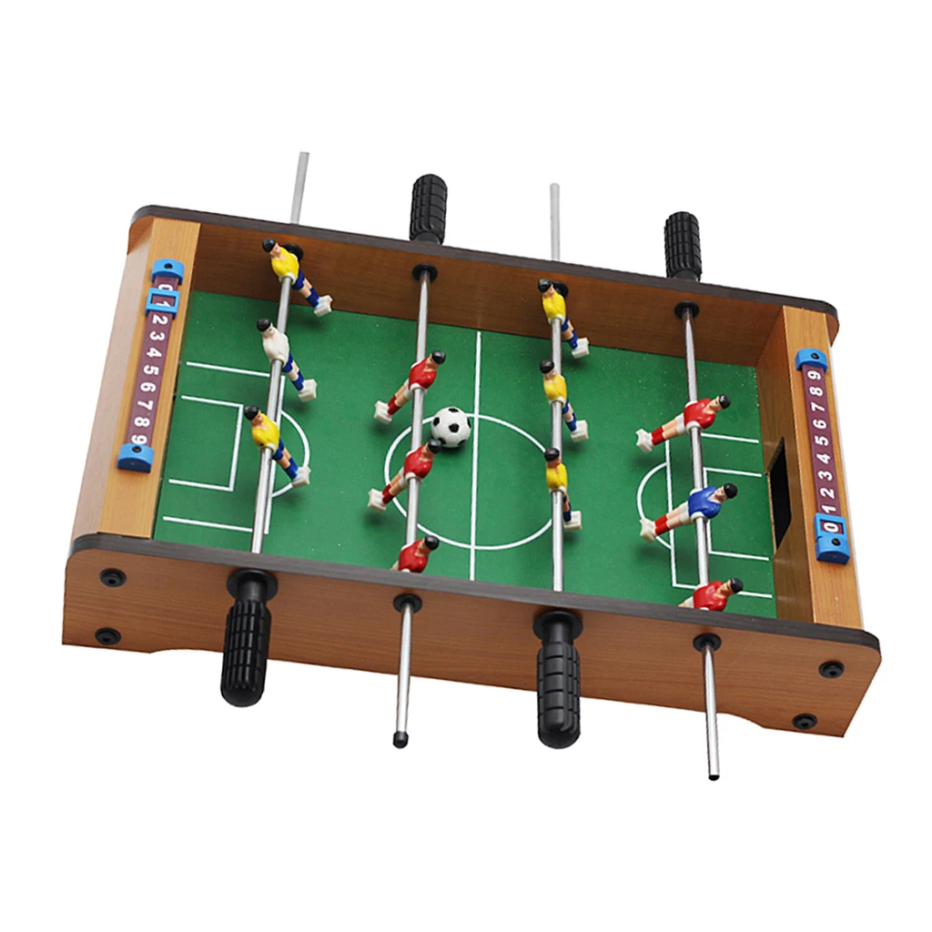 

Kids Novelty Table Top Foosball Game Wooden Soccer Board for Family Game Table Activities