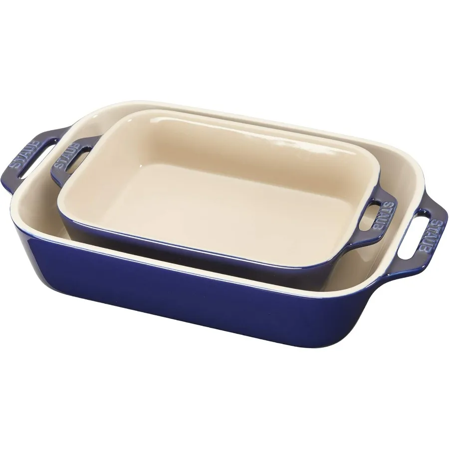 

Ceramic 2-pc Rectangular Baking Dish Set - Dark Blue