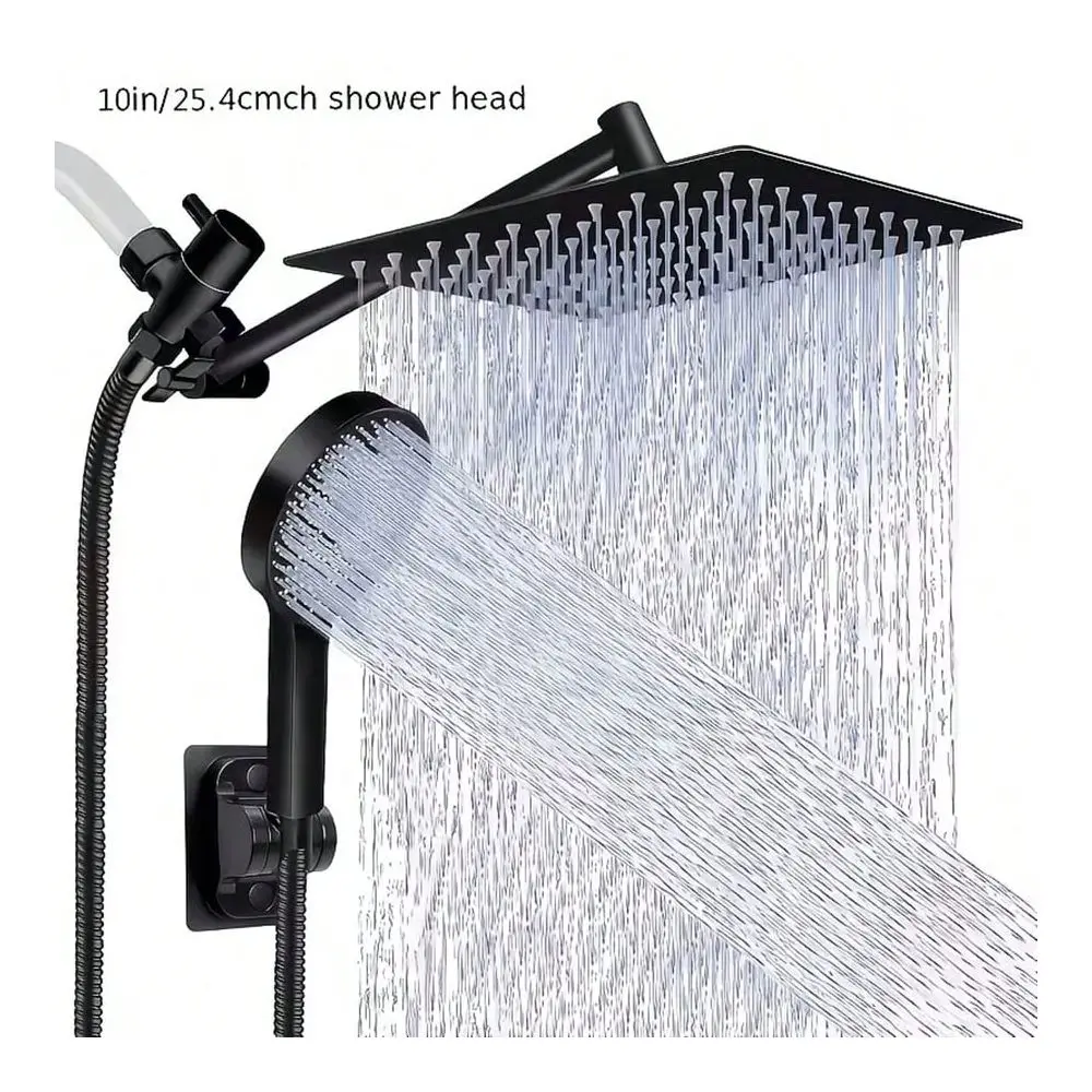 

Душевая лейка высокого давления 8 дюймов, 3 комплекта ручных душевых насадок с различными режимами, декор для домашней ванной комнаты