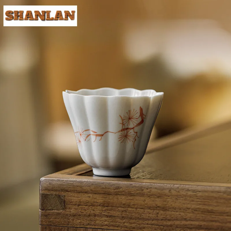 

2 шт./лот, ручная роспись, сосновая чашка, креативная чашка для чая, чашка для чайной дегустации, чашка для медитации, чашки Chazhan Master, чайные услуги, 70 мл