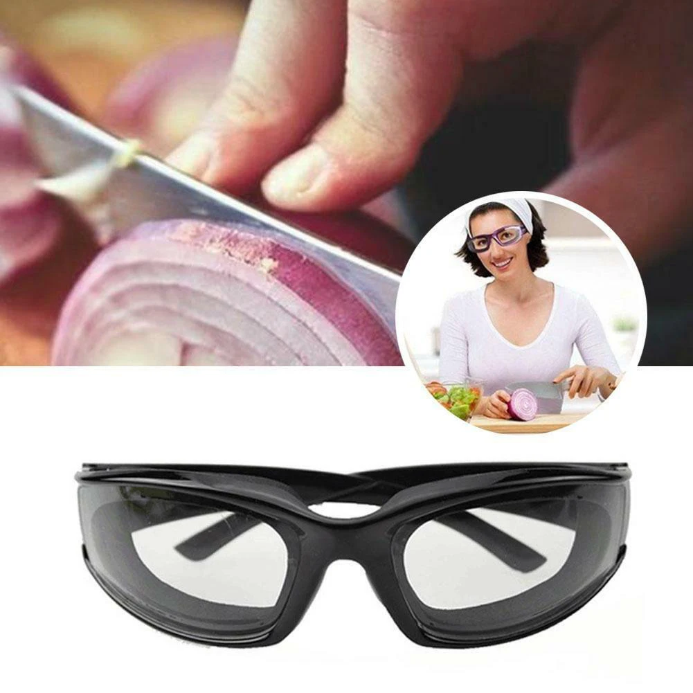 New Safely Tearless Kitchen Onion Eye Glasses Onions Chopping Tears Protector Kitchen Cooking Tools