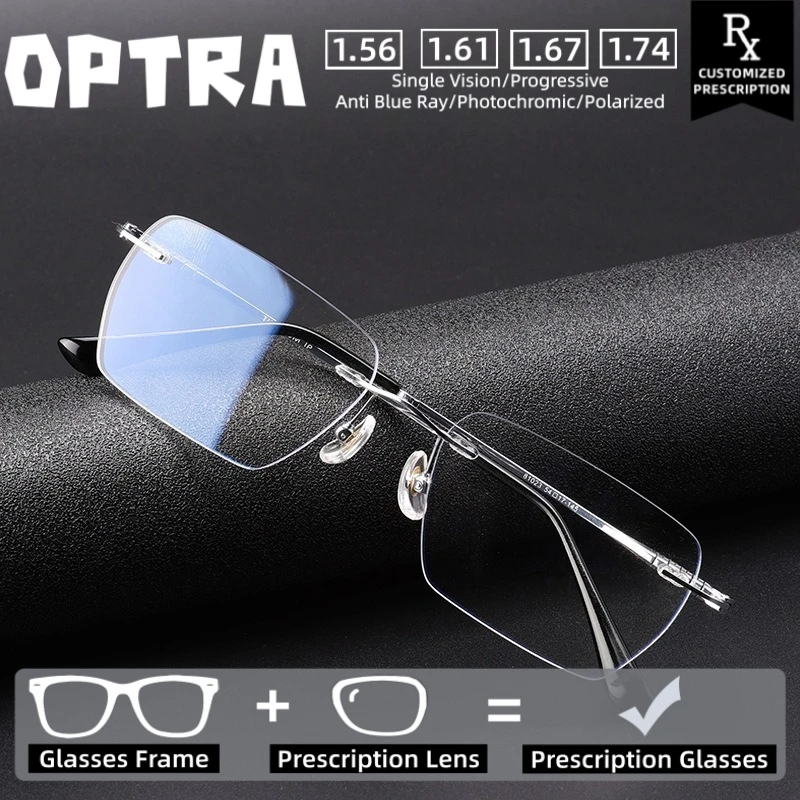 

Очки OPTRA с защитой от синего света, деловые, ультралегкие, фотохромные, для коррекции близорукости, с возможностью индивидуальной оптической коррекции по рецепту