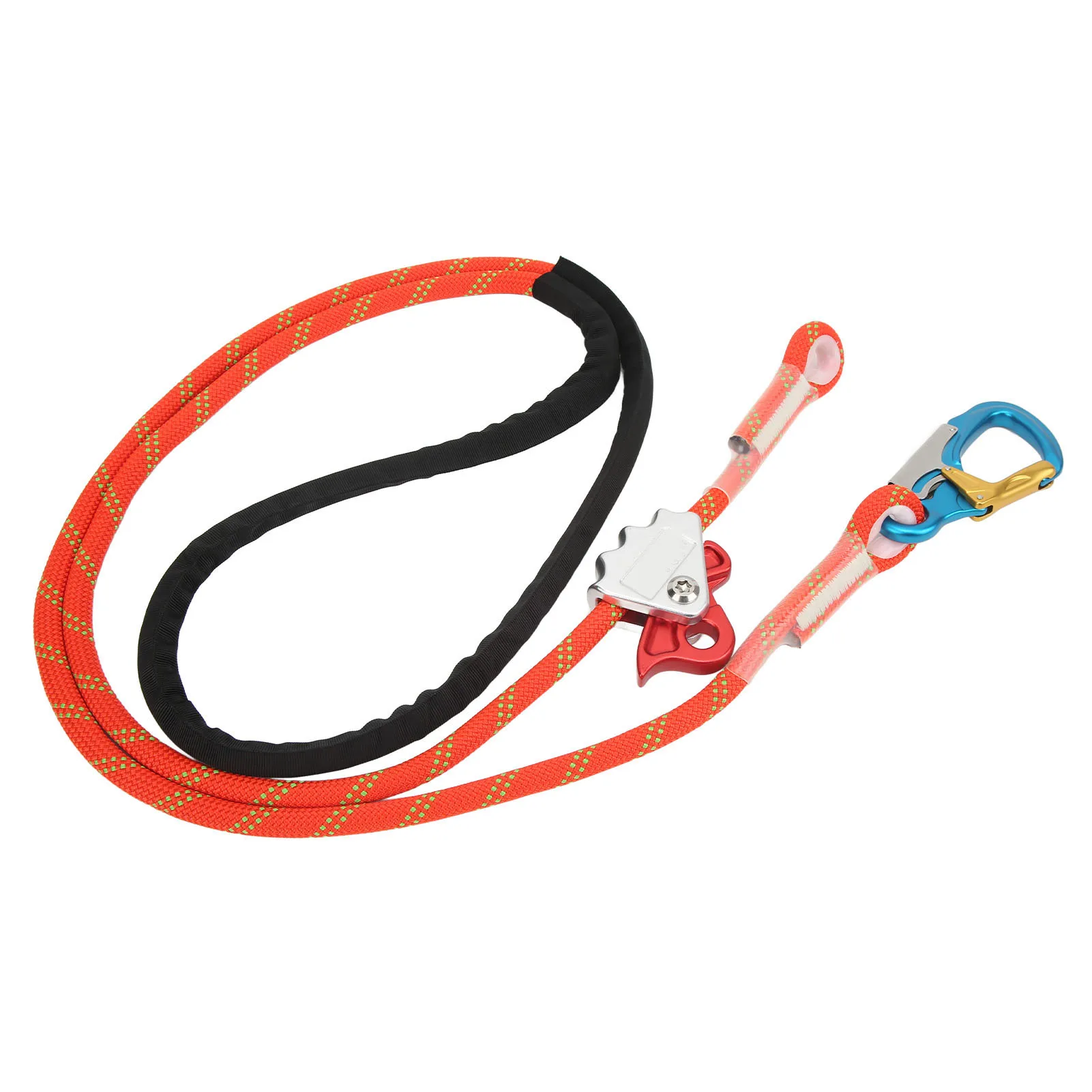 

Adjustable Safety Belt Rope, Climbing Safety Lanyard Adjustable Positioning Fall Protection Rope for High Altitude Operation