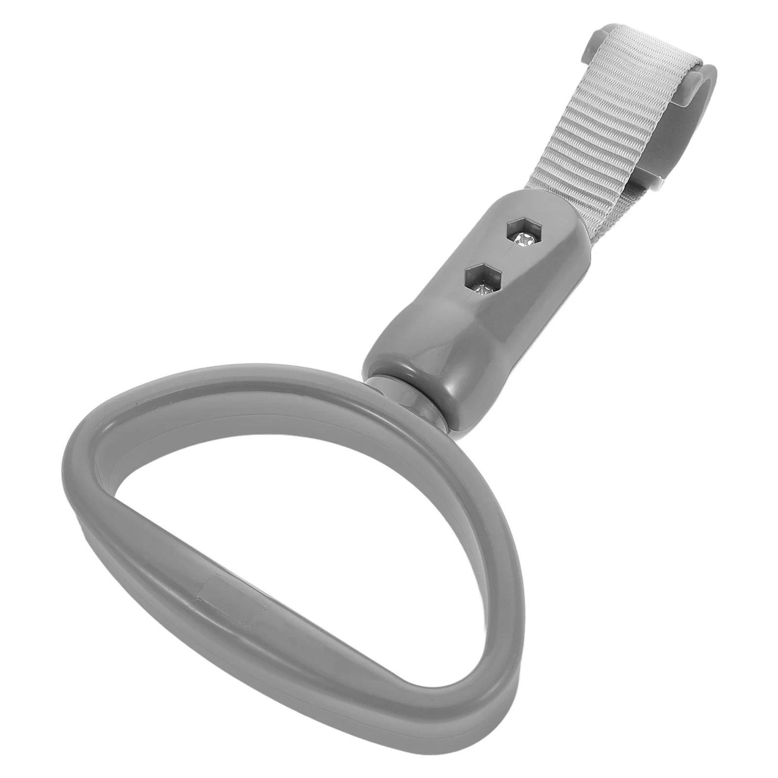 

Grey Semi-Circular Grab Handle Ring for Bus Subway Vehicle ABS Ergonomic Design Comfort Support Multifunctional Car