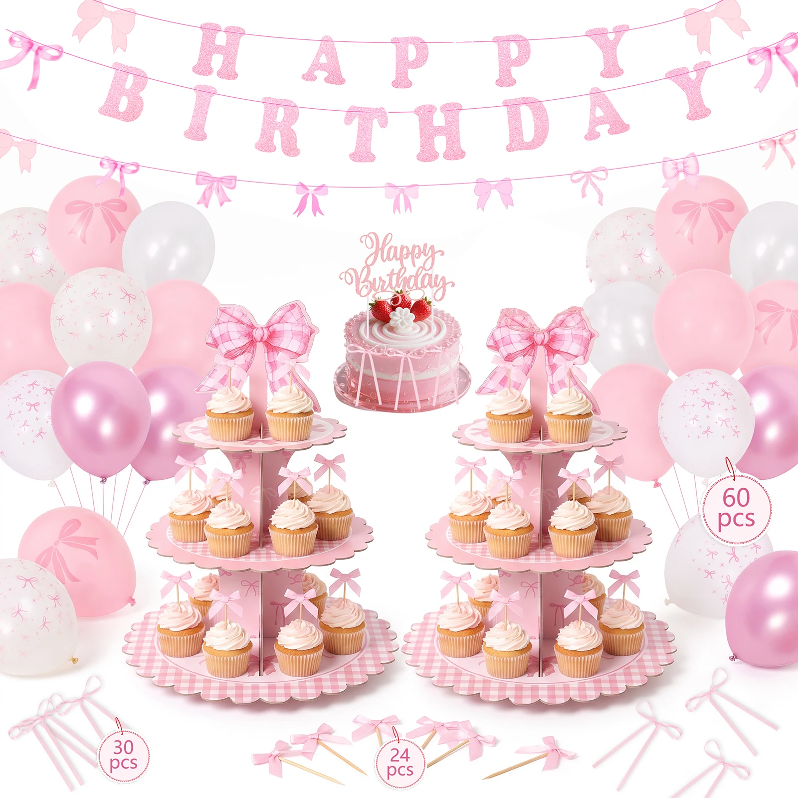 Dessert Table Backdrop - Kit di Decorazioni a Tema Compleanno