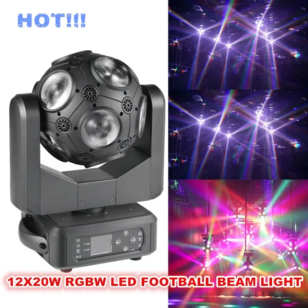 

2023NEW 12X20W 4in1 rgbw led football beam light 300W led football moving head for dj disco party effect show