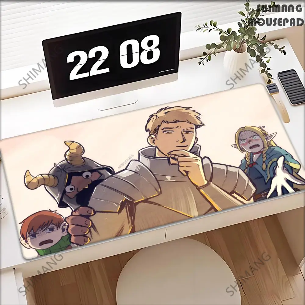 Delicious in Dungeon Dungeon Meal Danjon Meshi XXL Large Mouse Pad Computer Laptop Non-slip Office Keyboard Desk Mat Mousepad