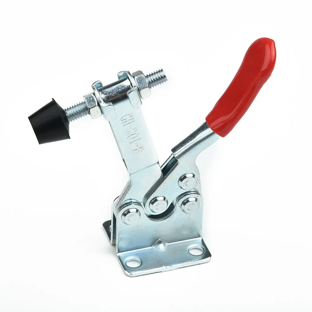 

4Pcs/Set GH-201B Red Toggle Clamp Horizontal Clamp Release Horizontal Clamps Locking Lever Fastener Duty Hand Tool Wrapping