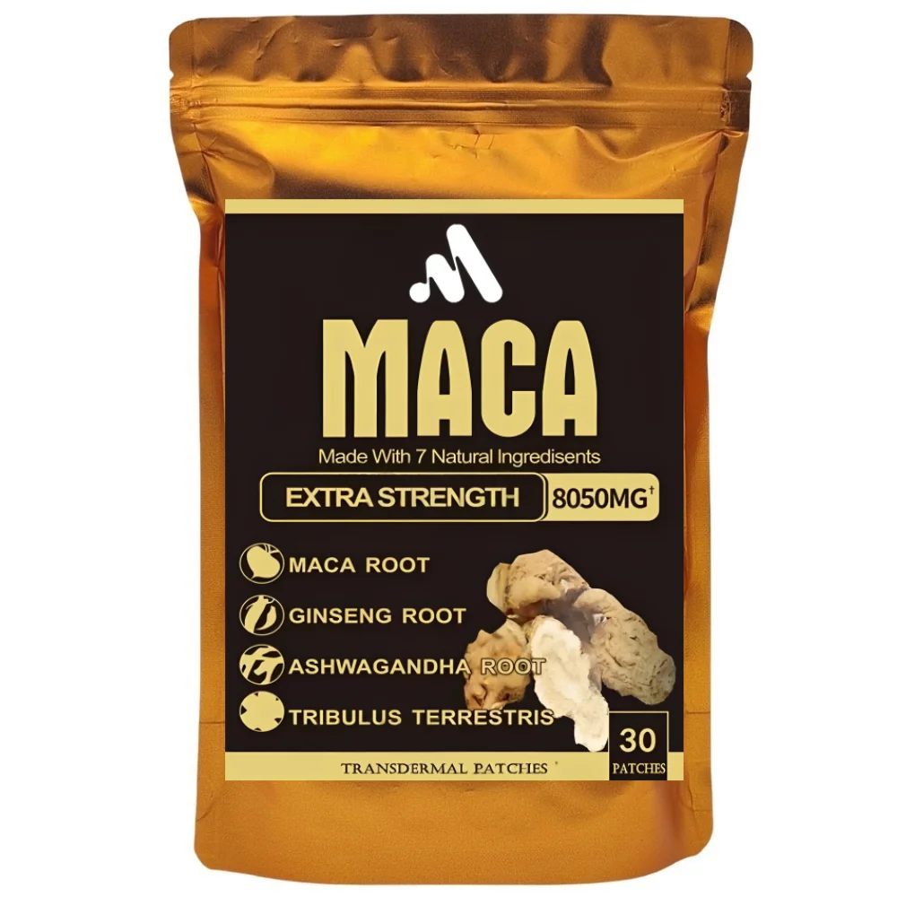 30 Patches Ashwagandha Maca Ginseng Root Transdermal Patches for Men & Women