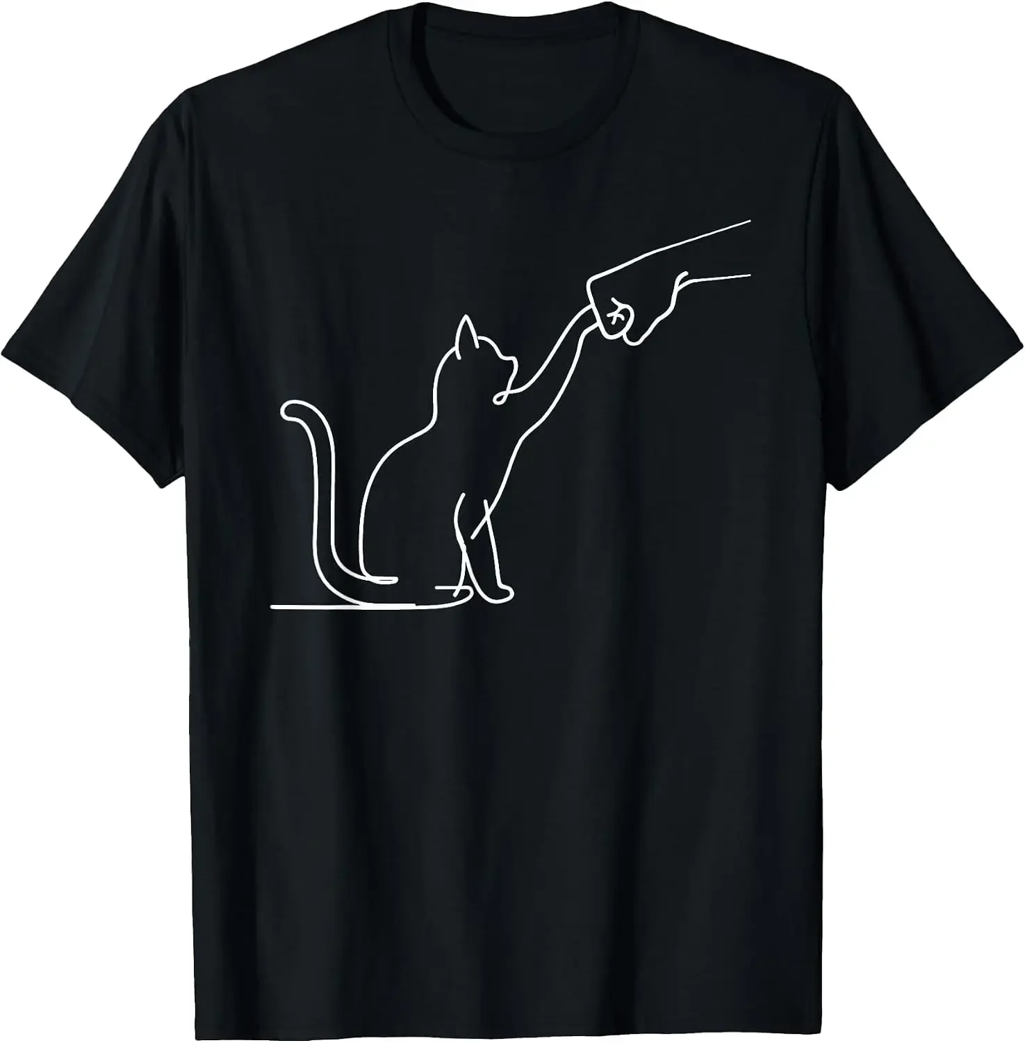 Cute Pet Tee I Love My Best Friend Fist Bump Paw Cat T-Shirt Women T Shirt