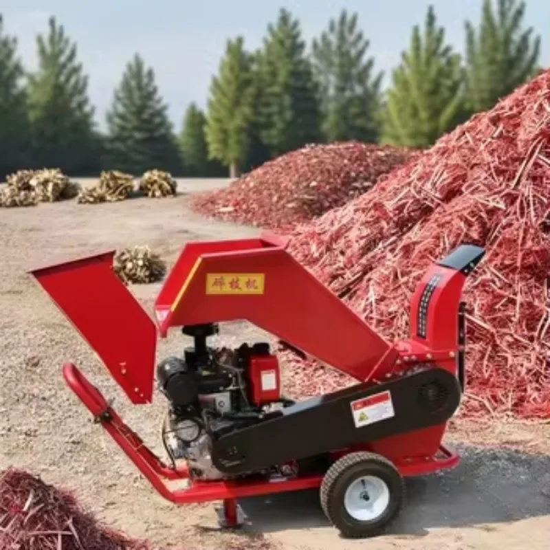 

2025Professional Garden Tree Wood Chip Shredder Gasoline Engine Tree Wood Slicer