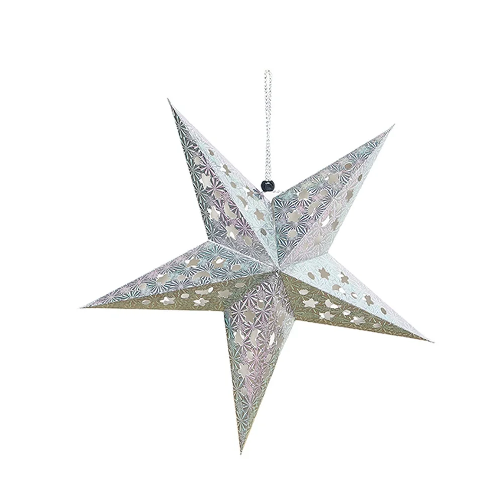 

Paper Lantern Star Decorative Lamp Shades for Hanging String Fairy Lights Self Assembly Durable Material Practical