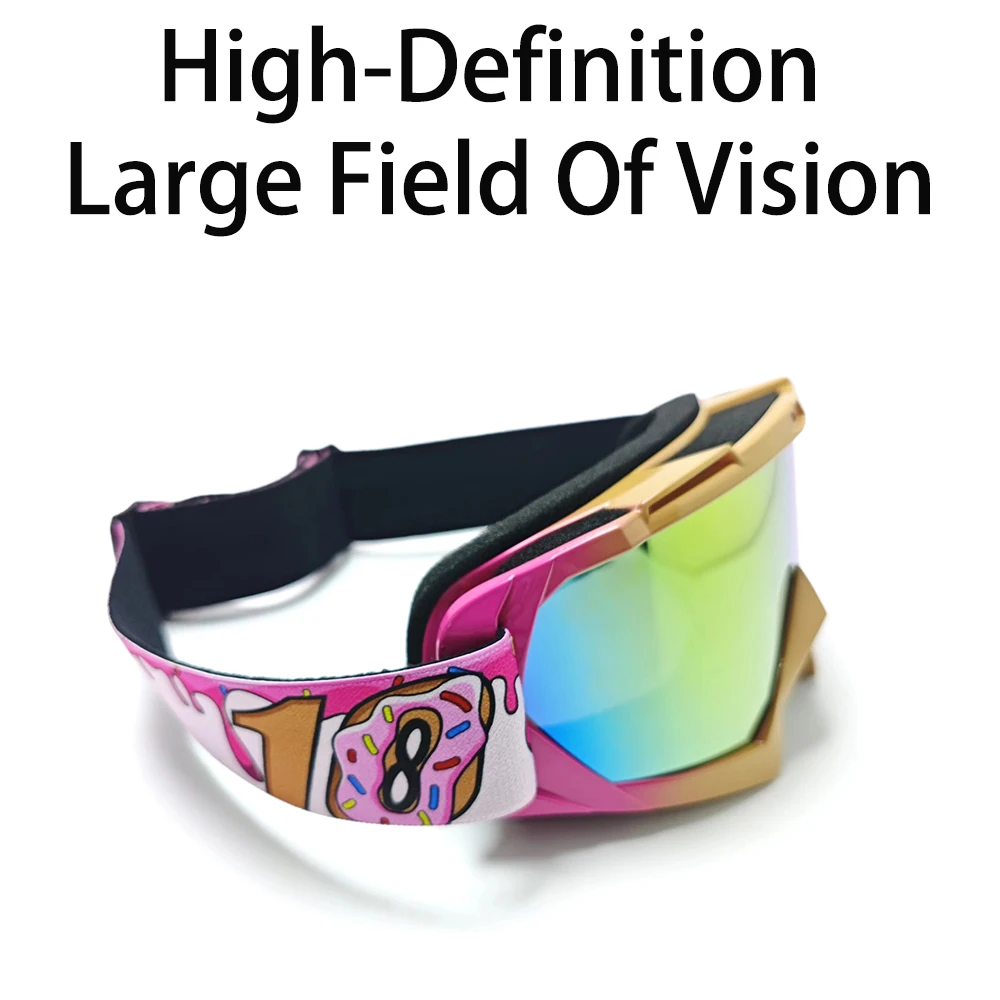Ski Goggles Winter Motorcycles Cycling Riding Glasses Personalized Printing Glasses Off-road Goggles Men MTB Helmet Glasses New