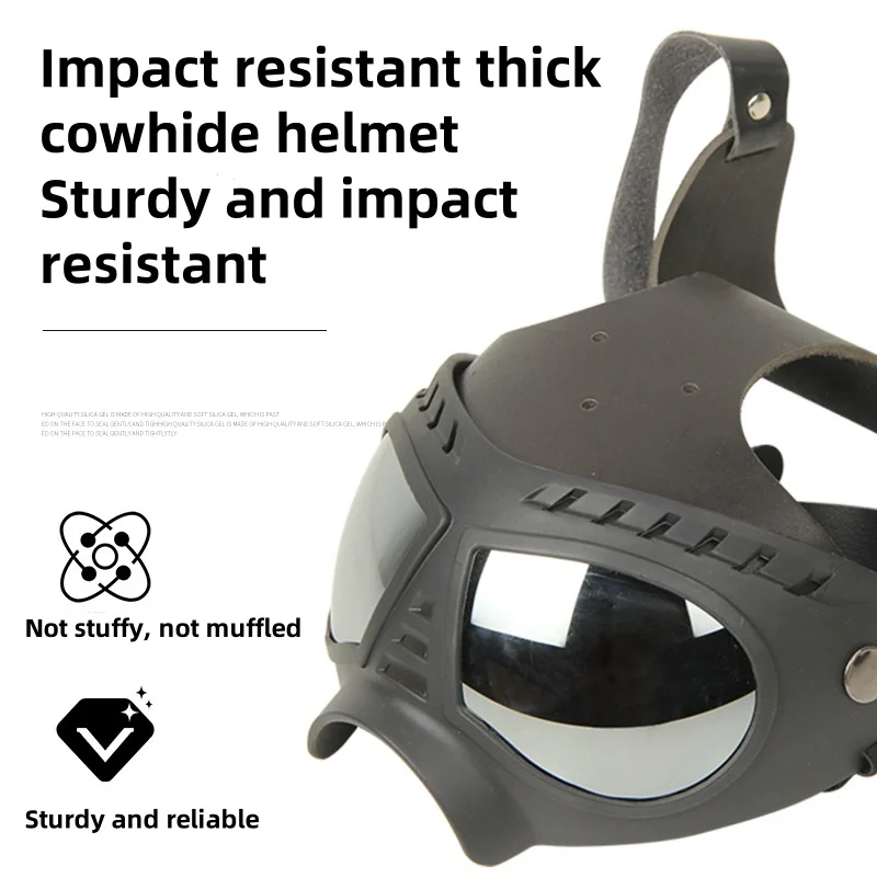 Working Dog Helmet Goggle Sunglasses Outdoor Attendance 4G Wireless Network Explosion-Proof Helmet Fire Rescue Dog Helmet