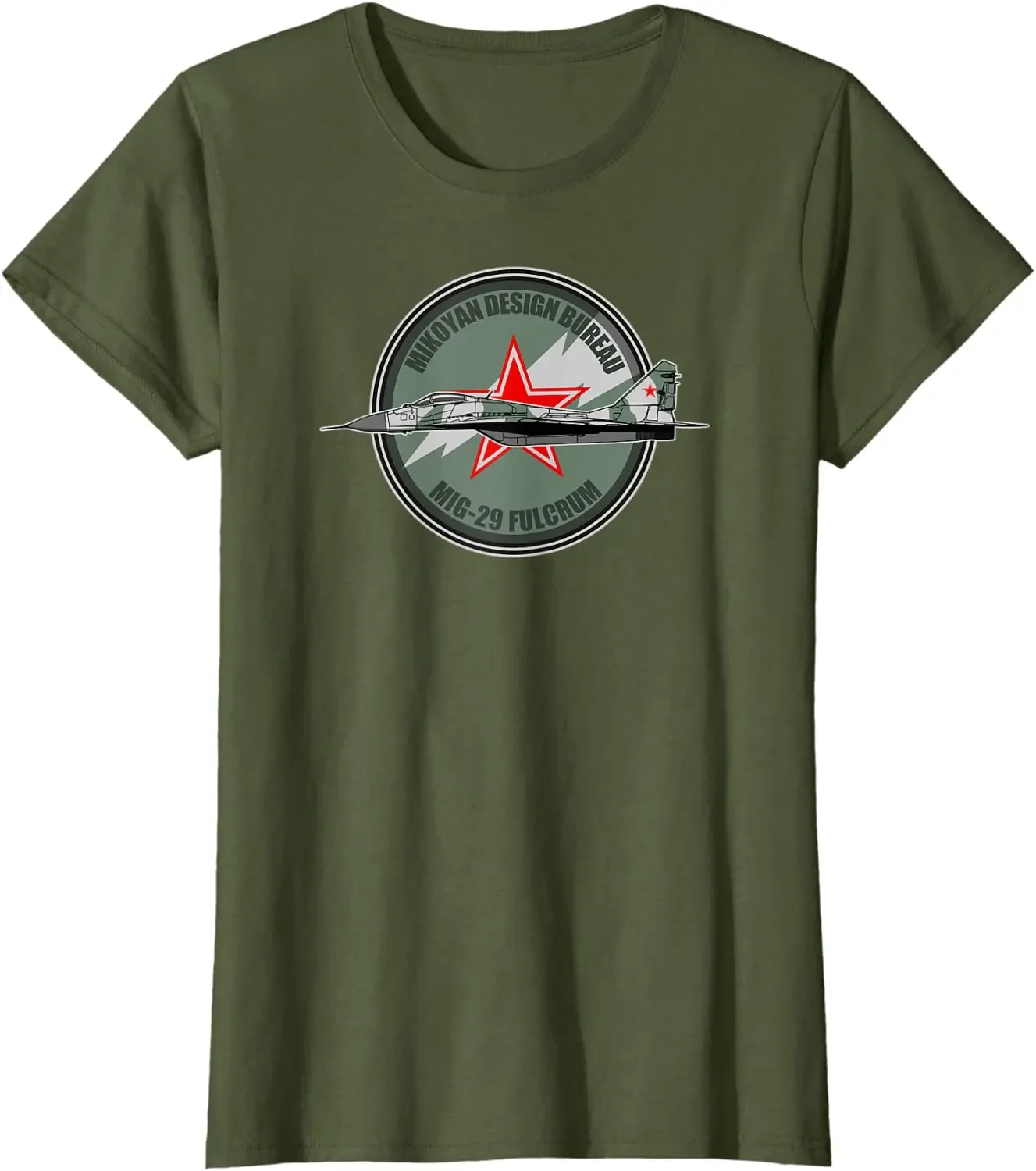 Russia Fighter Mig 29 Fulcrum Men T-Shirt Short Casual 100% Cotton Shirts Size S-3XL