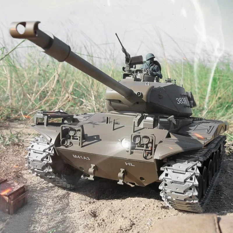 Henglong Remote-controlled Tank Military Toy Tank Children's Super Large Electric Off-road Huake Fierce Dog Model Play 3839