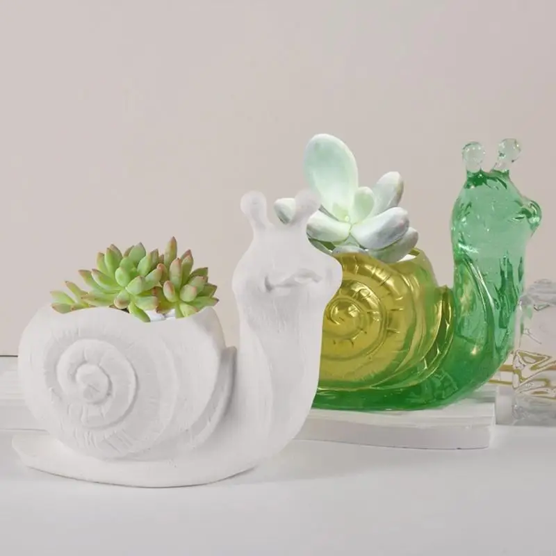 HX6D Succulents Pot Pot Resin Silicone Thích hợp cho DIY Vườn Bê tông Bê Vật Chụp Nến Thủ công Trang trí nhà