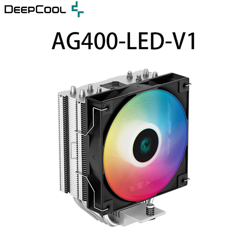 

Deepcool AG400 LED Air-Cooled Radiator TDP 220W 4 Heat Pipe Cpu Cooler PC Processor Cooler For LGA1700/1200/1151/1150/1155 AM4