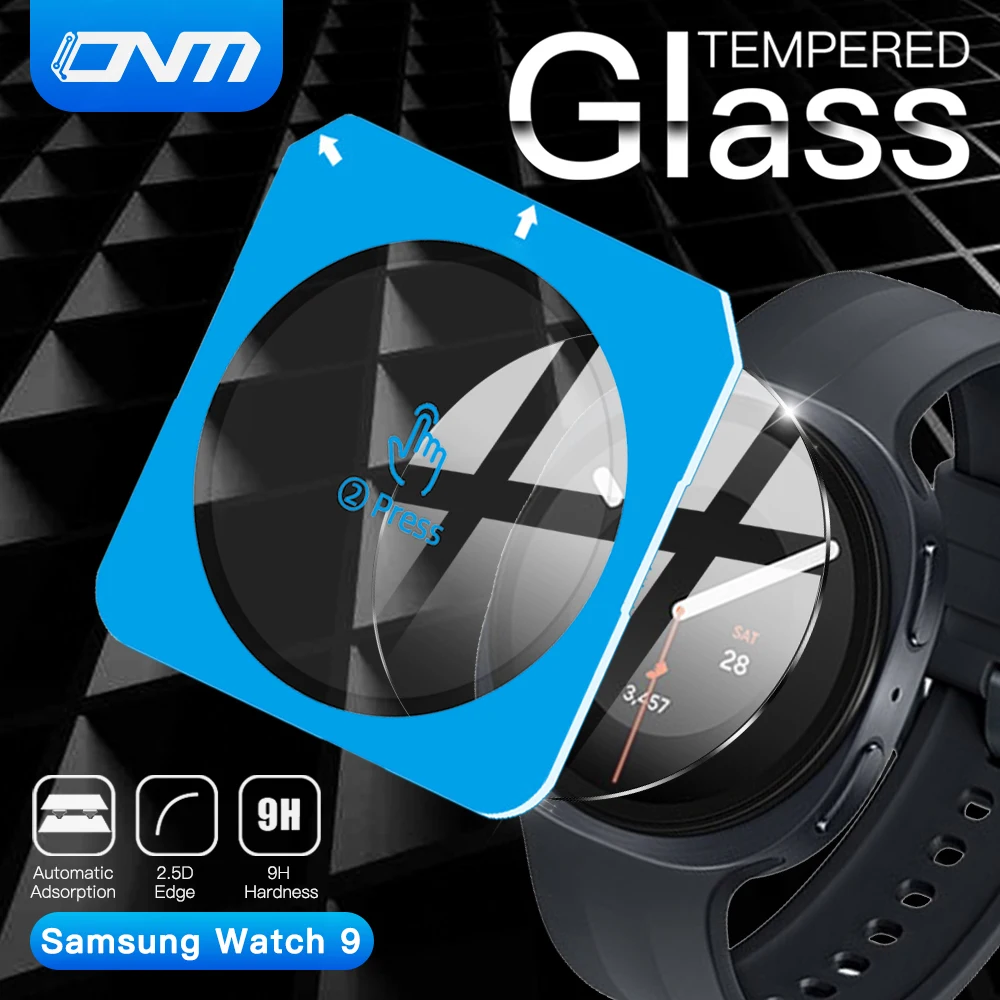 9H Tempered Glass for Samsung Galaxy Watch 9 40mm 44mm Ultra 2 Easy Installation Screen Protector Bubble Free Accessories