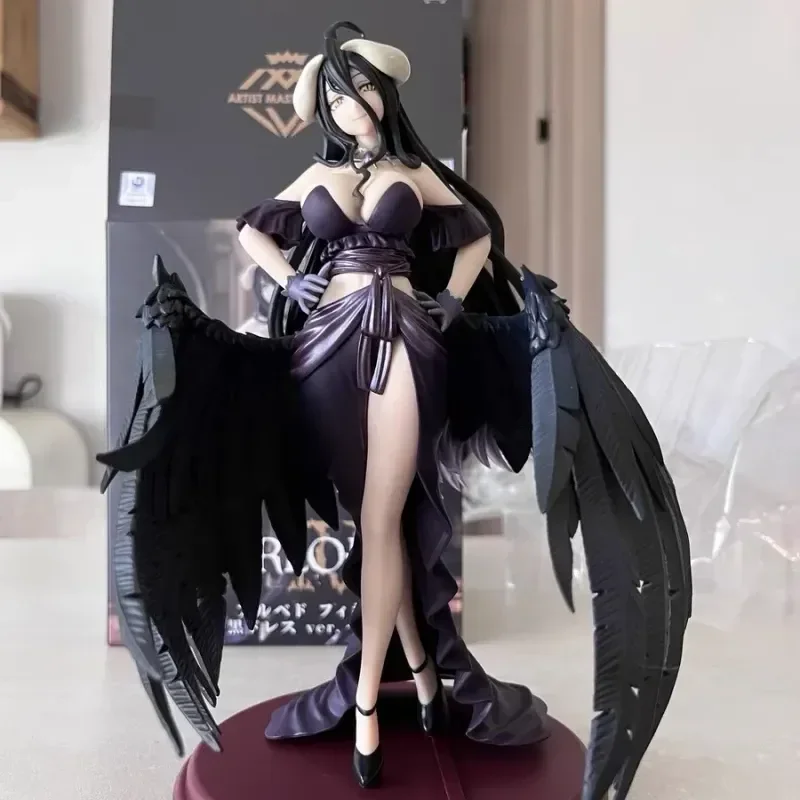 Original Genuine Taito Amp Artist Masterpiece Overlord Iv Albedo Black Dress Action Anime Figure Model Toys Collection Doll Boys