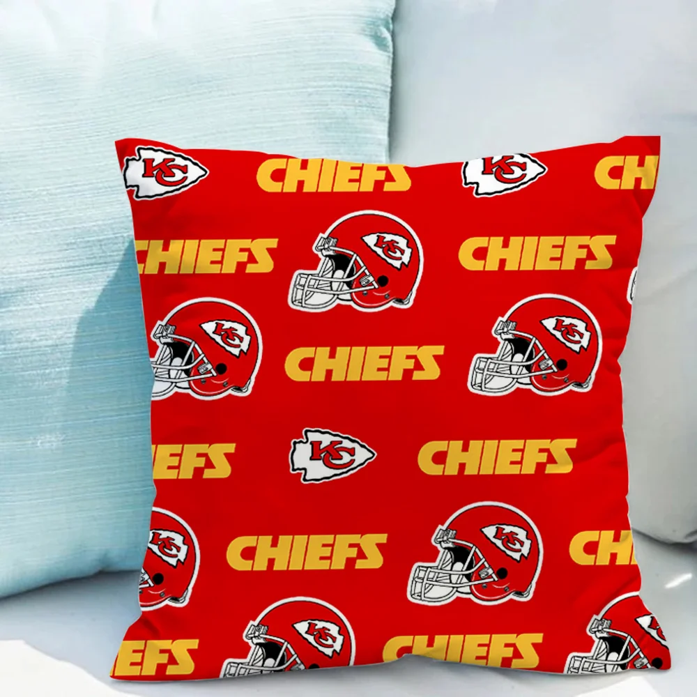 Kansas Citys Chiefs Home Decoration Ornamental Pillow Cases Decorative Cushions for Decorative Sofa Living Room Decoration Cover