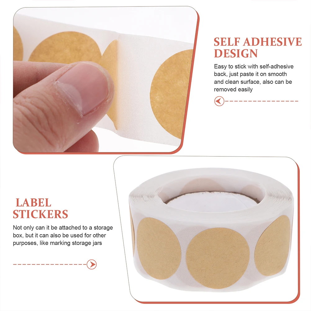 

5 Rolls Colored Dot Stickers Round Classification Labels Adhesive Sealing Tag Diy Colorful Dot Sticker Folder Labels