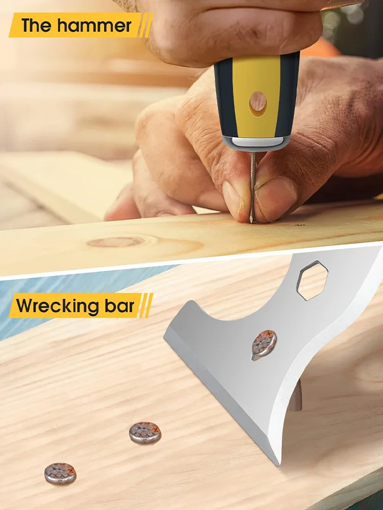ISFRIDAY 15 in 1 Multi Use Putty Knife Stainless Steel Paint Scraper Removal Construction Tool for Wallpaper Can Opener Home DIY