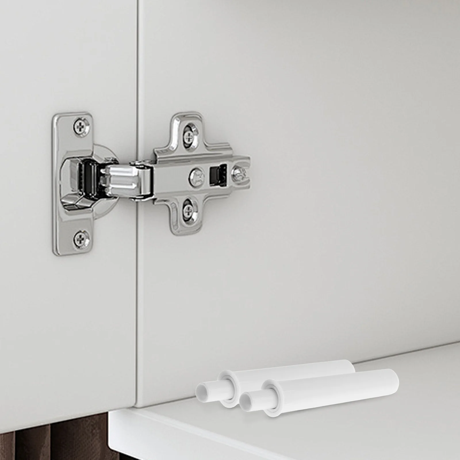 

10Pcs Quiet Door Closer Soft-Close Mechanism Plastic Damper for Cabinets and Kitchen Trash Can Lids Universal Fit