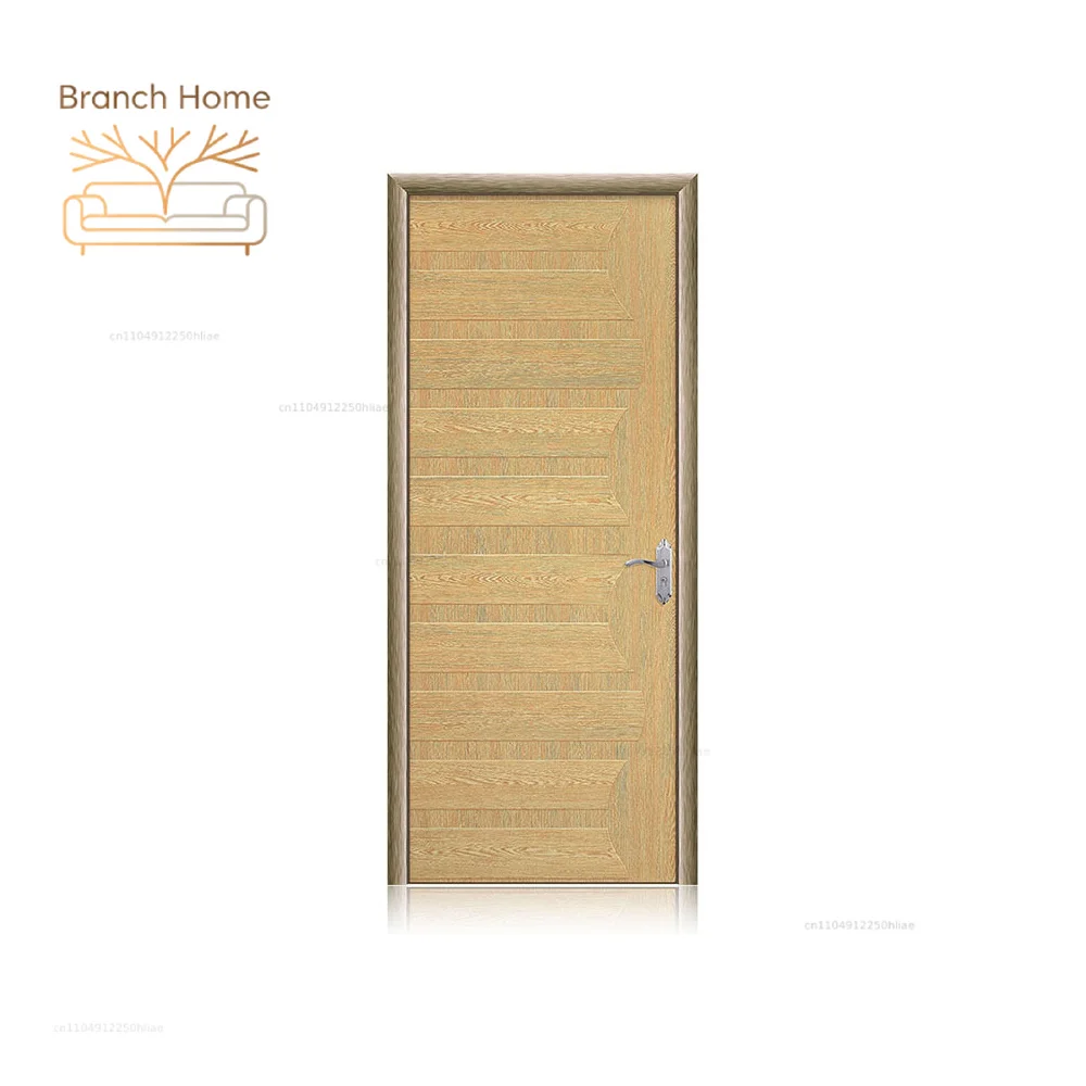Composite Door Fire Bedroom Teak Wooden Interior Engineered Wood Veneer Factory Solid Graphic Design Professional Modern