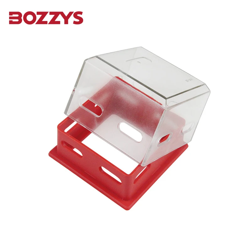 BOZZYS VisIble Management Switch Lockout with Transparent Safety Cover and Strong Adhesive No Punching Required BD-D66