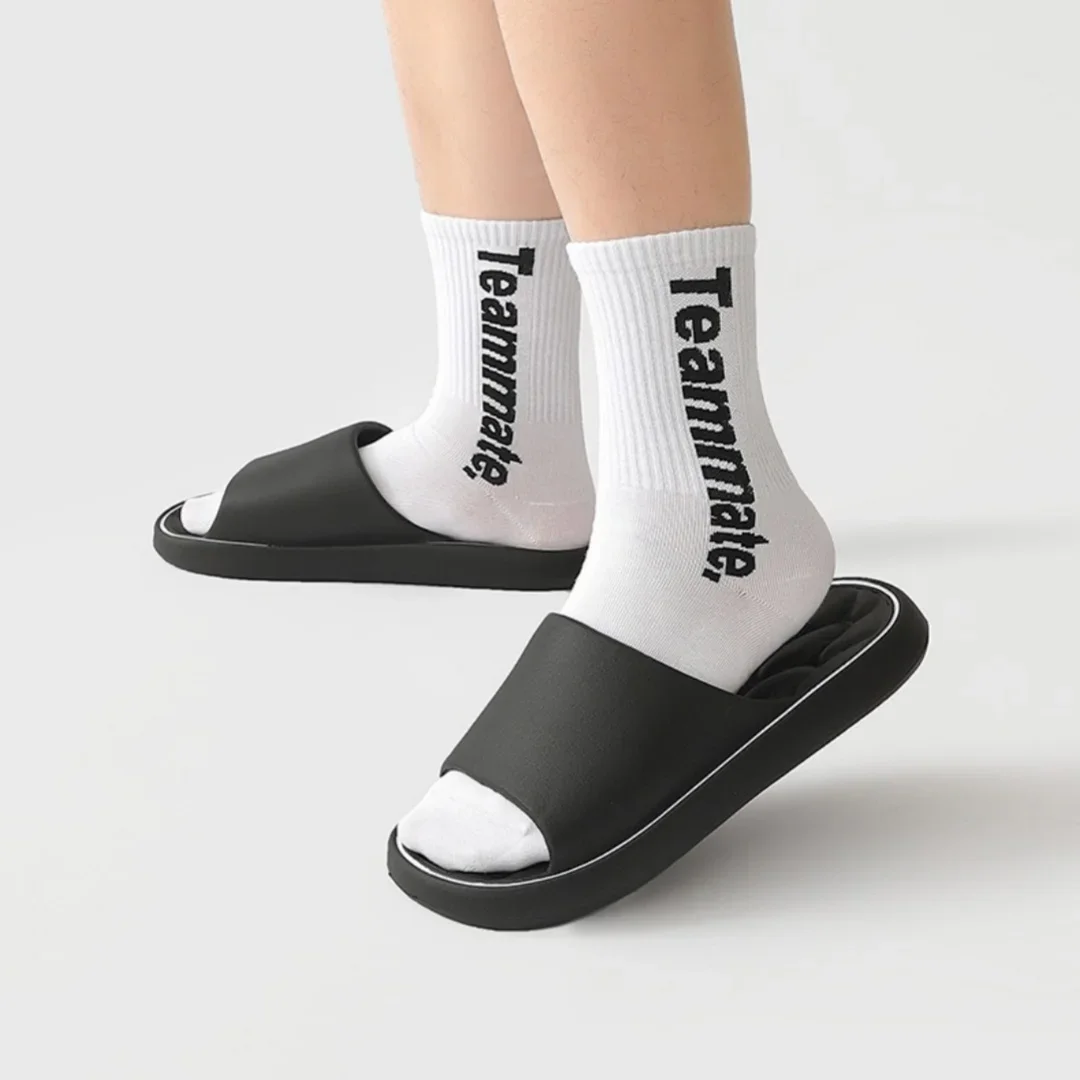 Super Light Soft Slippers Simple Fashion Slides EVA Elastic Shoes Sneakers In Door Bathroom Flip Flops