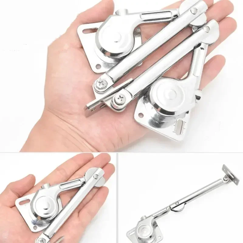 2PCS/Set Cabinet Lift Support Soft Close Hinges Gas Spring Lid Support Toy Box Hinges, Kitchen Cabinet Hinges Safety Lid Support