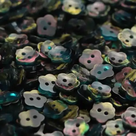 20pcs/lot Size:11mm Colorful flower resin two eyes resin Buttons Fashion Button Knitted cardigan decoration Sewing(SSA-4141)