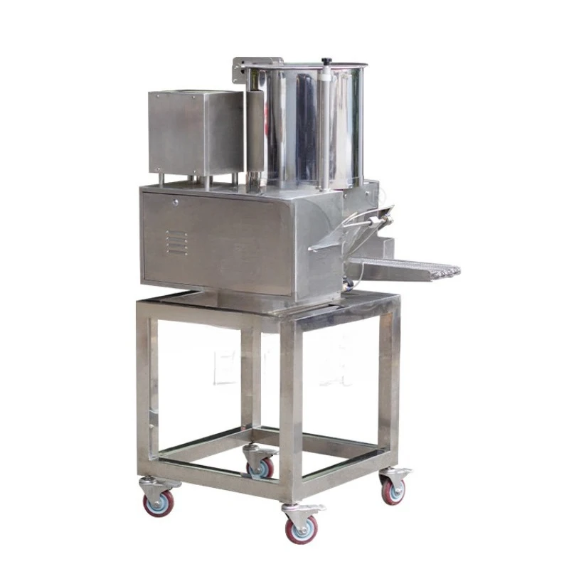 Stainless steel automatic burger patty forming machine, fish cake pressing machine, pumpkin cake potato cake making machine