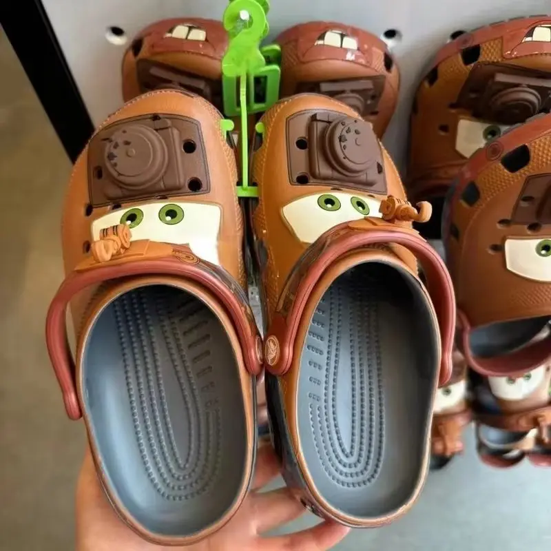 

Anime Maters Breathable Waterproof Eva Outdoor Sandals Cute Cartoon Cars Design Ankle-Wrap Slippers For Adult Women And Men