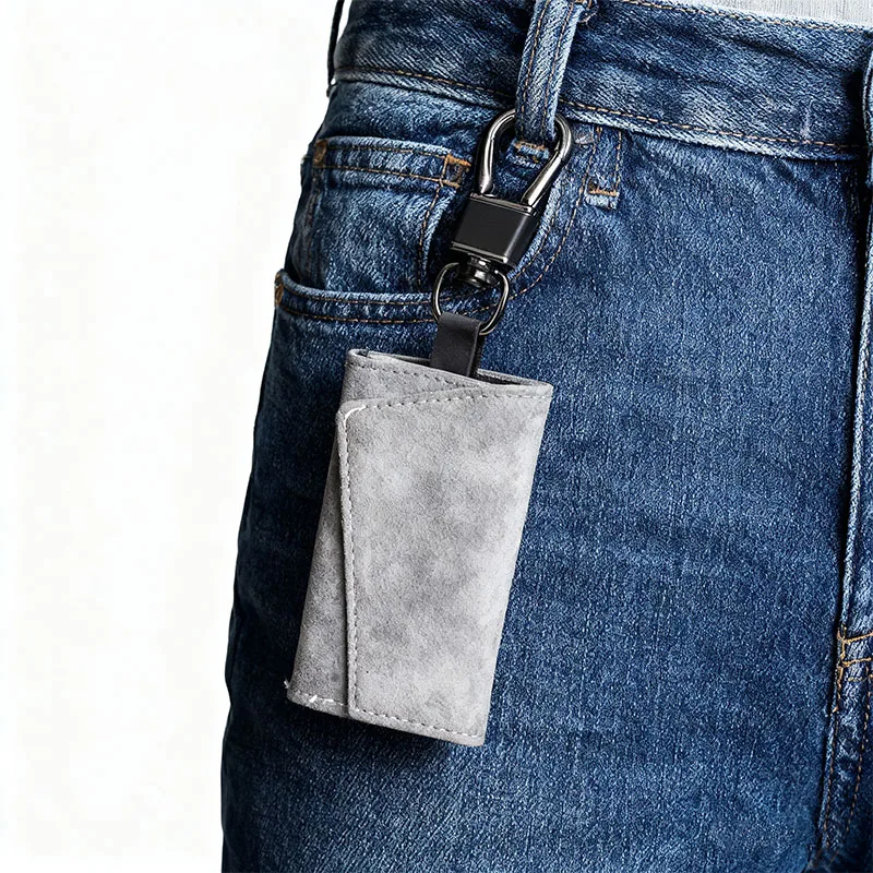 혼다 골드윙 1800 GL1800 골드 윙 GL1500 CT125 CB125 오토바이 스웨이드 가죽 키 케이스 메탈 훅 키링