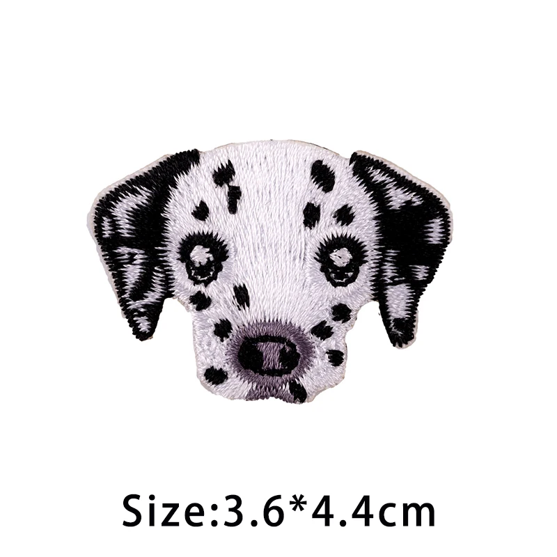 Cute Animal Avatar Embroidery Stickers Iron On Patch For Clothing Hat Bag Shoe DIY Hand Account Decoration Applique Stickers