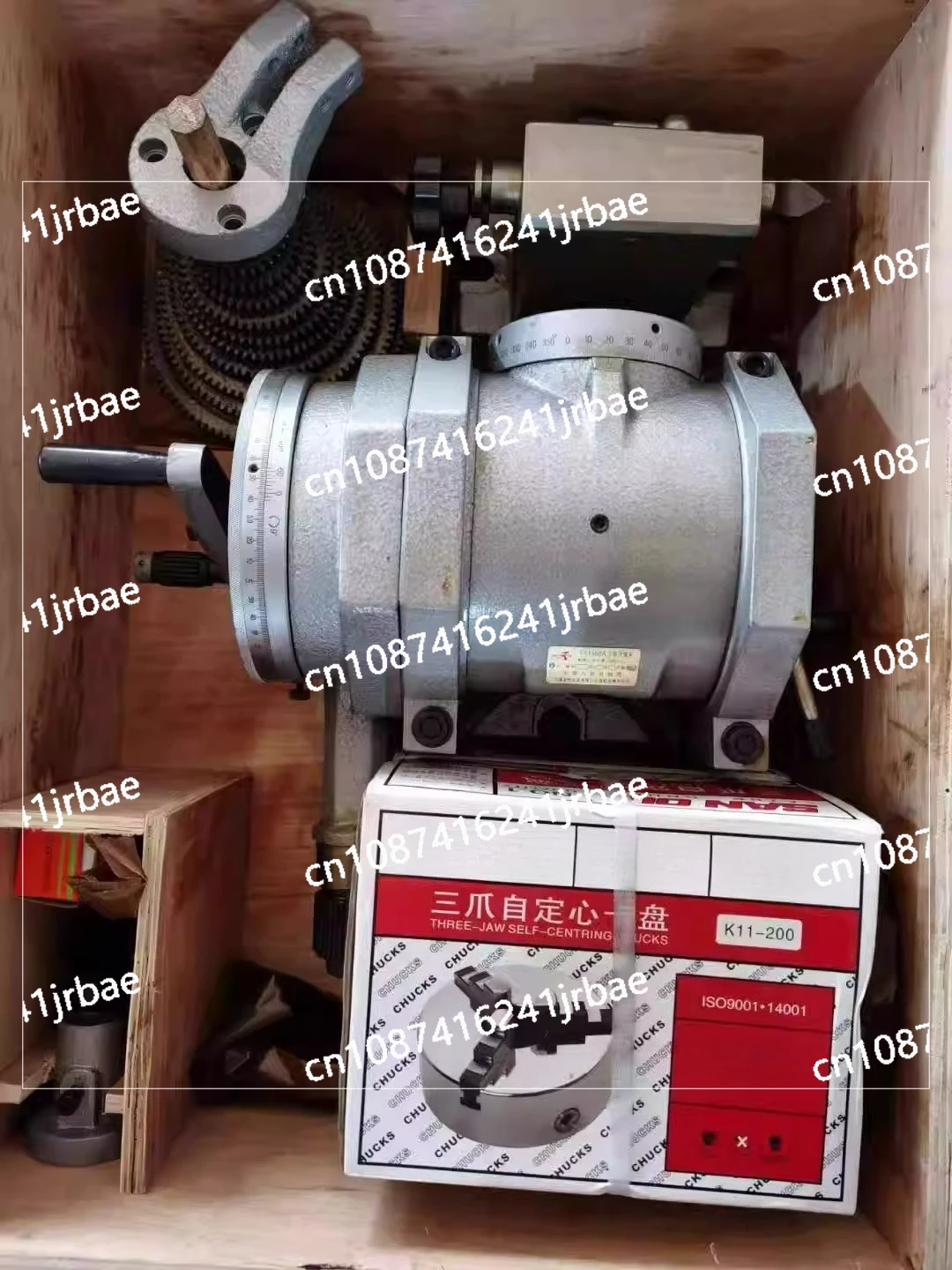 

F 110,000 indexing head indexer vertical and horizontal dual-purpose three-jaw chuck