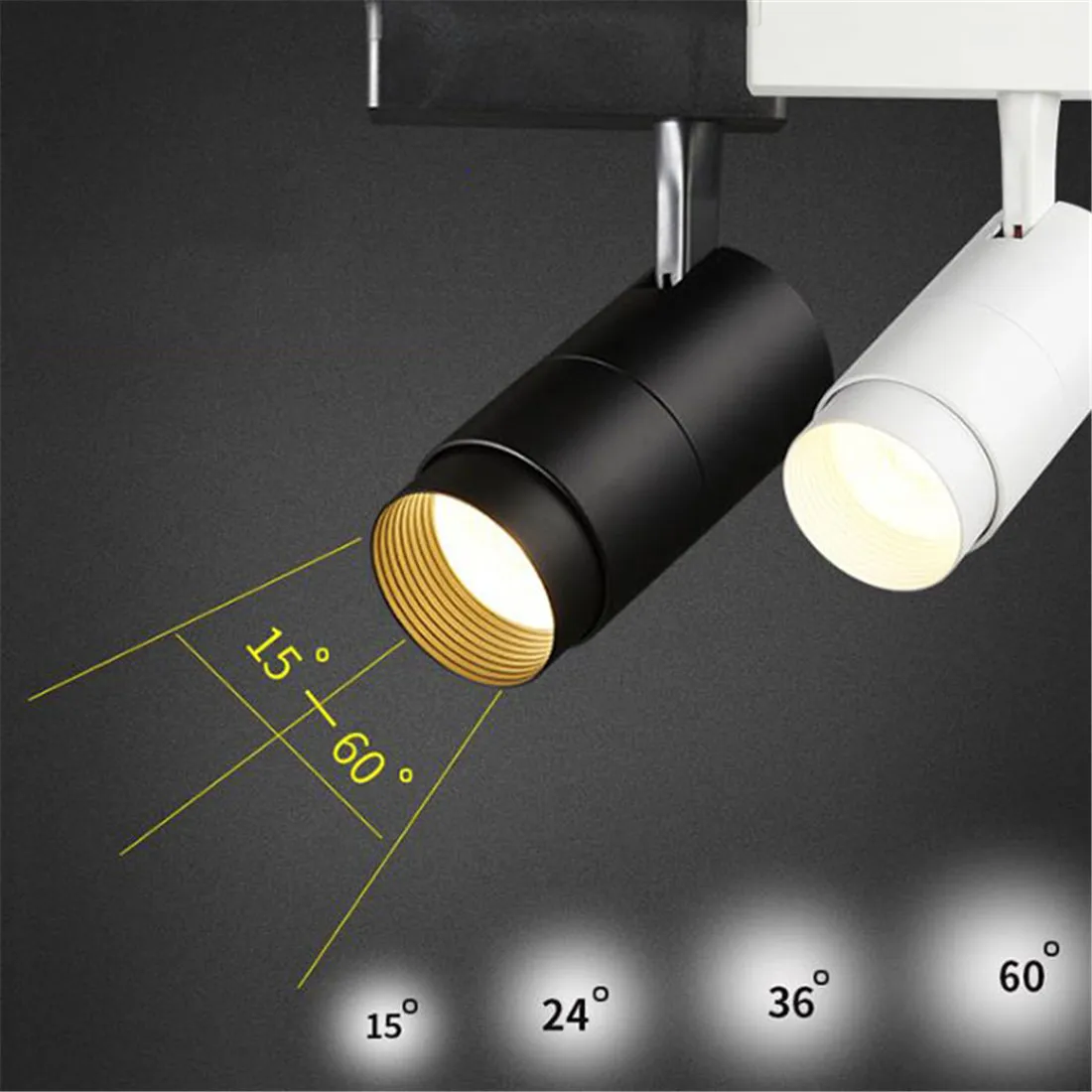 

Zoomable Led Track Light 7/12/20/30W COB Track Lamps for Shop Rail Aluminum Spot Lighting for Clothing Store Track Lighting