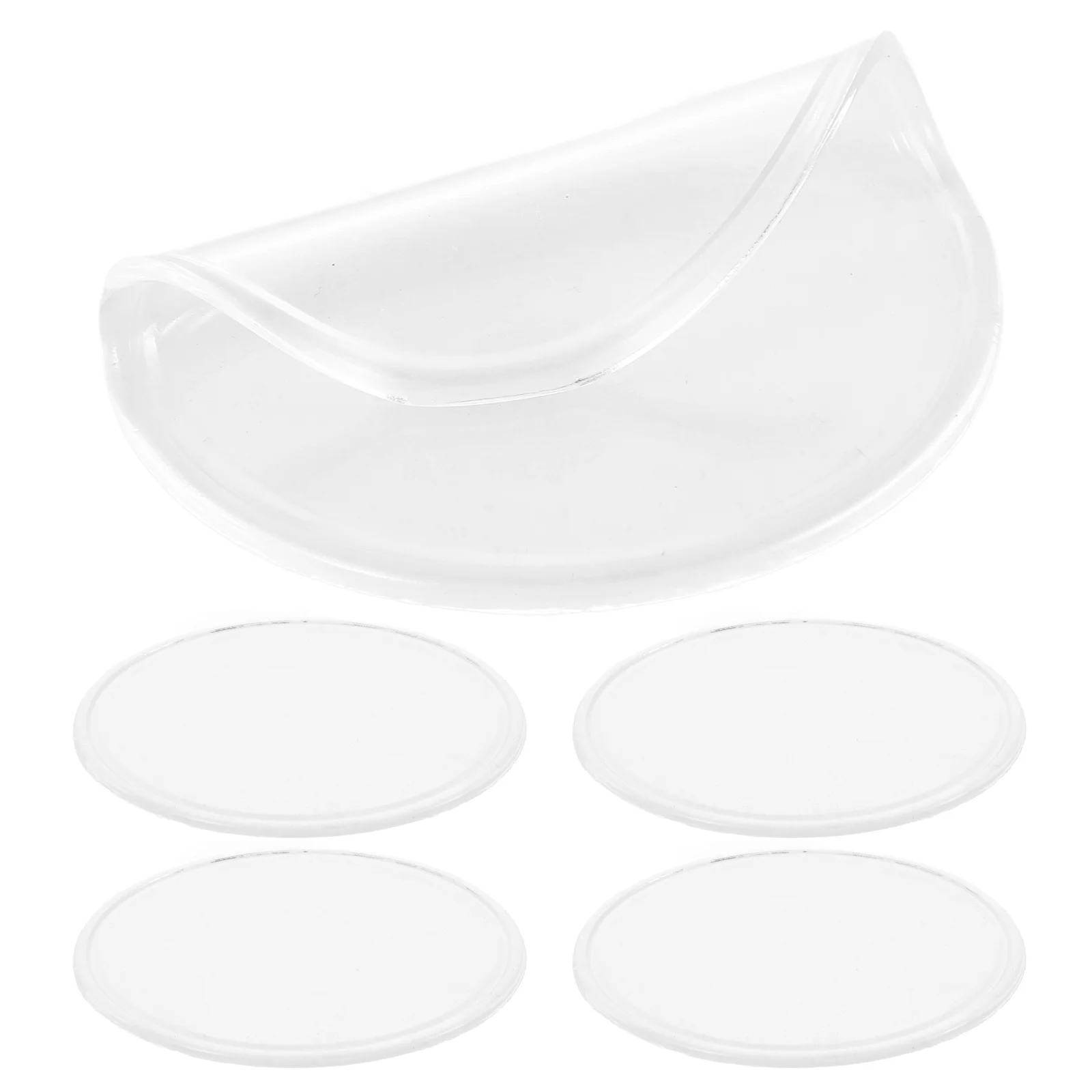 

5Pcs Silicone Eyelash Pads Extension Support Anti Static Secure Hold Lash Trays Display Mat Multi Use Beauty Technician