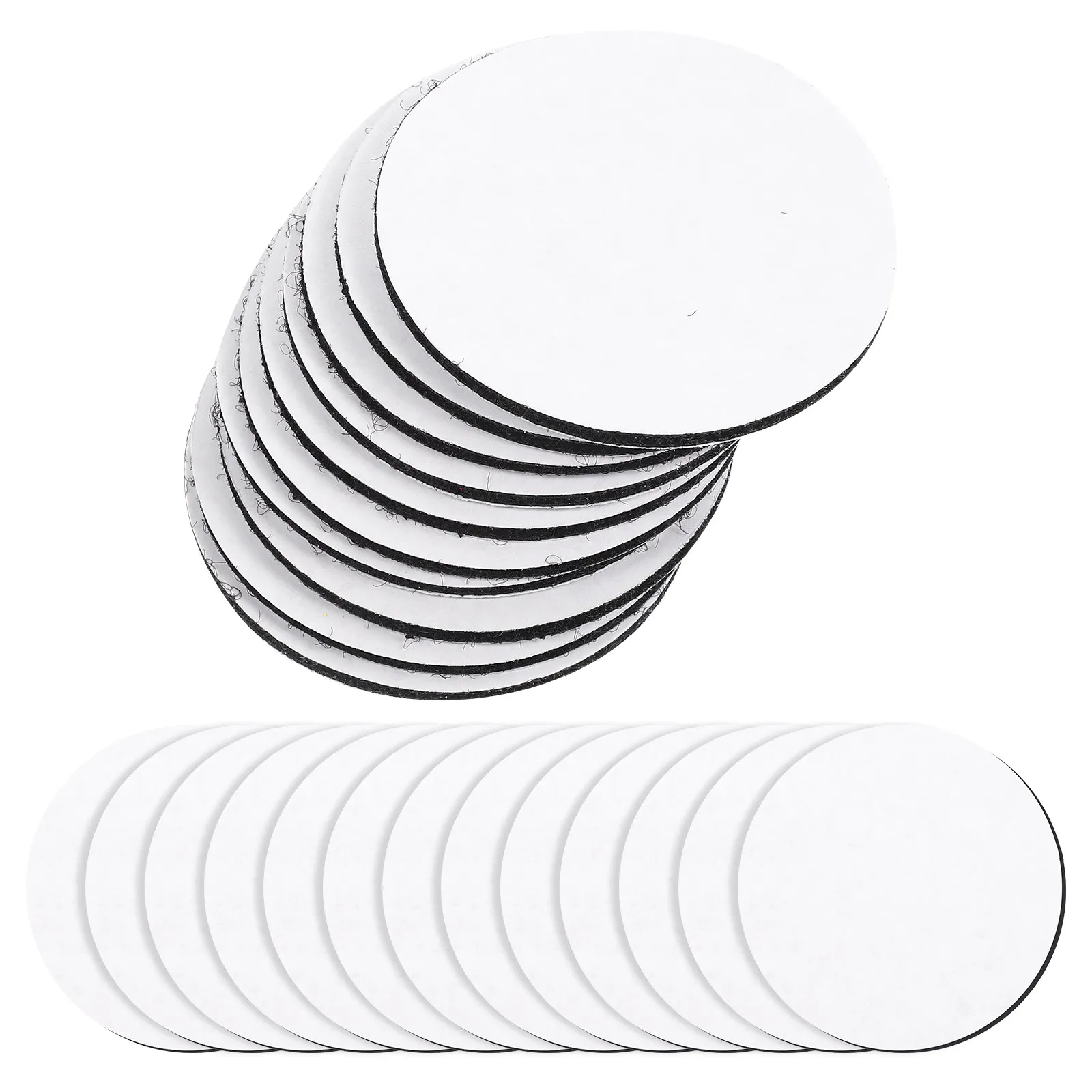 30Pairs Anti-Slip Fixers Heavy Duty Double-Sided Hook Loop Tape Carpet Grippers Removable Washable Rug Pads for Home Office
