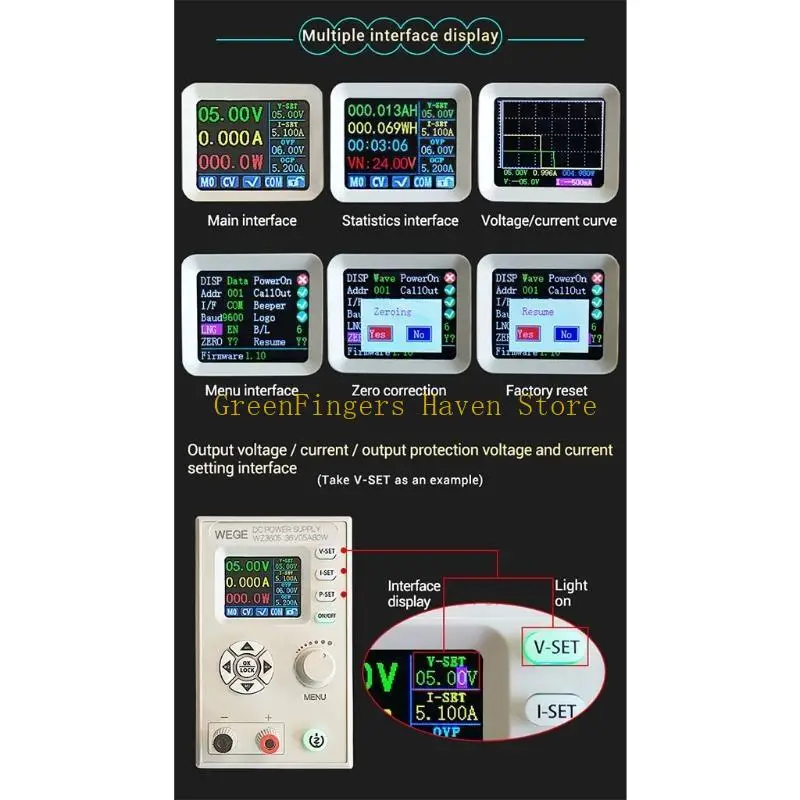 F68D Programmable for DC Power Supply 36A Adjustable Step-down Power Supply Modul