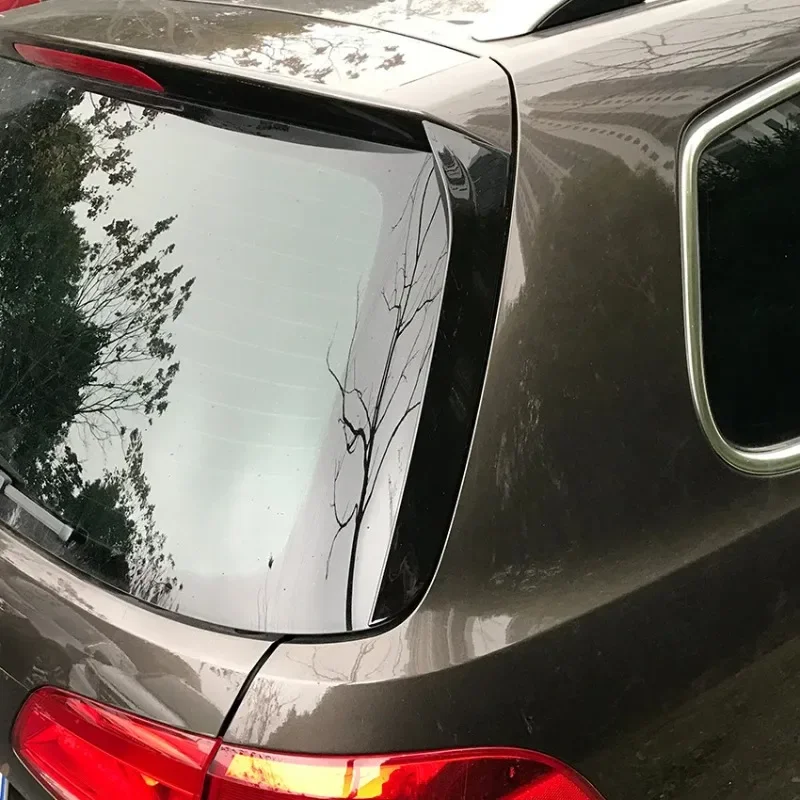 Para vw passat b7 variante wagon alltrack 2011-2015 1 par janela traseira spoiler asa lateral capa gloss preto decoração do carro